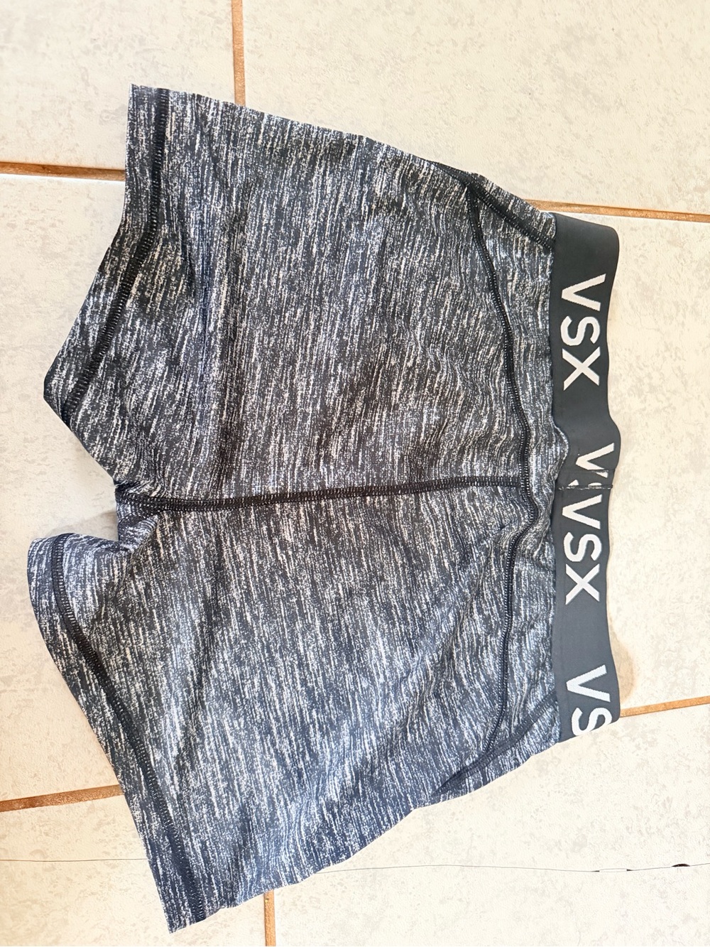 Victoria's Secret VSX Heathered Black and White Athletic Shorts